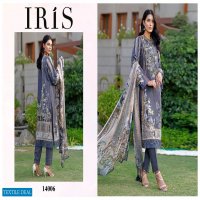 Iris Karachi Vol-14 Wholesale Pure Cotton Dress Material