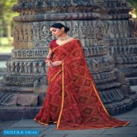 KASHVI MISHKA CHIFFON BANDHEJ PRINTED DAILY WEAR SAREES