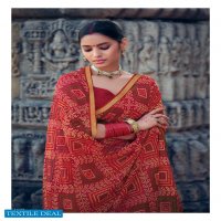 KASHVI MISHKA CHIFFON BANDHEJ PRINTED DAILY WEAR SAREES