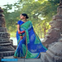 KASHVI MISHKA CHIFFON BANDHEJ PRINTED DAILY WEAR SAREES