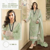 SHREE FABS S 388 COLORS GEORGETTE PAKISTANI DRESSES WHOLESALER