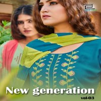 BLUE HILLS NEW GENERATION VOL 3 RAYON KURTI WITH BOTTOM AND DUPATTA BIG SIZES FOR WOMEN