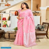 Revanta Charvi Wholesale Cotton Silk With Lace Sarees