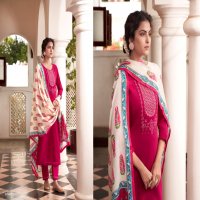 KALAROOP PURIKA VOL 4 TOP WITH PANT AND DUPATTA CHINON SILK FABRICS READYMADE