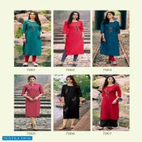 Parra Vastram Vol-7 Wholesale Long Reyon Long Kurtis