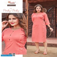 SMYLEE TAREEFA BY RUNG SLUB WITH MANUAL WORK DAILY WEAR KURTIS