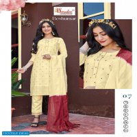 SMYLEE BESHUMAR BY RUNG CHANDERI SILK READYMADE KURTI WITH PANT & DUPATTA