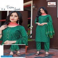 SMYLEE BESHUMAR BY RUNG CHANDERI SILK READYMADE KURTI WITH PANT & DUPATTA