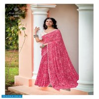 AKANSHA BY KASHVI GEORGETTE DESIGNER SAREE WITH RESHAM WORK BLOUSE