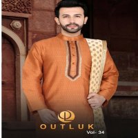 Outlook Vol-34 Wholesale Heavy Jacquard Silk With Art Silk Pajama