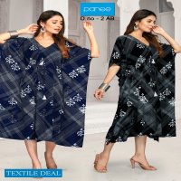 Panee Kaftan Wholesale Reyon Kaftan Long Kurtis