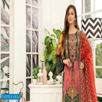 Adans Libas Hareer Digital Printed And Embroidered Suvic Chiffon Dupatta