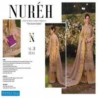 Nureh Unstitched Luxury Formals The Secret Garden Wholesale Pakistani Concept Dress