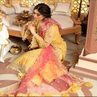 Adans Libas Raavia Luxury Schiffli Chiffon Pakistani Dress