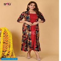 S4U PRESENT JACKETS CLASSY & ELEGANT FANCY WESTERN MIDI GOWN WITH JACKET COLLECTION