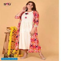 S4U PRESENT JACKETS CLASSY & ELEGANT FANCY WESTERN MIDI GOWN WITH JACKET COLLECTION