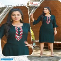 Smylee Pankhudi Wholesale Embroidered Work Long Kurtis