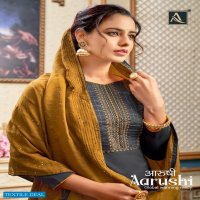 Alok Aarushi Wholesale Pure Zam Cotton Work Dress Material