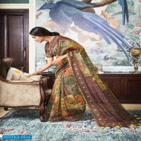 LT FASHIONS VIONA PURE CHANDERI SILK DIGITAL SAREE COLLECTION