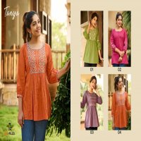 100 MILES TANYA COTTON TOPS WITH EMBROIDERY