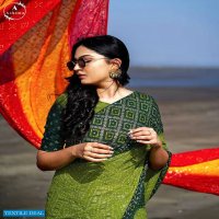 ASHIMA BANDHNI FOILY ETHNI WEAR SAREE DESIGN BEST RATE SELLER