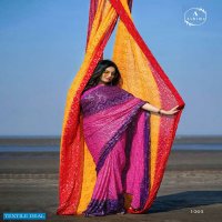 ASHIMA BANDHNI FOILY ETHNI WEAR SAREE DESIGN BEST RATE SELLER