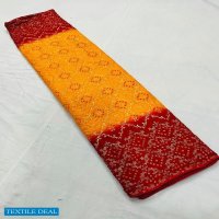 ASHIMA BANDHNI FOILY ETHNI WEAR SAREE DESIGN BEST RATE SELLER