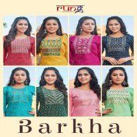 RUNG PRESENT BARKHA RAYON DAILY WEAR KURTIS