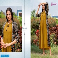 Psyna Porche Vol-4 Wholesale Long Kurti With Shrug Collection