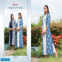 Psyna Porche Vol-4 Wholesale Long Kurti With Shrug Collection
