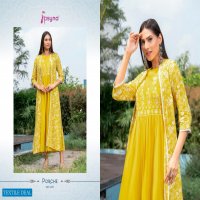 Psyna Porche Vol-4 Wholesale Long Kurti With Shrug Collection