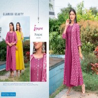 Psyna Porche Vol-4 Wholesale Long Kurti With Shrug Collection