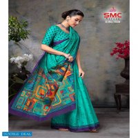 SMC Pallavi Wholesale Cotton Printed Indian Sarees