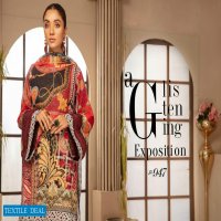 Johra Satrangi Wholesale Embroidered Digital Printed Lawn Pakistani Dress