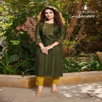 LADIES FLAVOUR SAANVI VOL 3 CLASSY LOOK INDIAN KURTI WITH BOTTOM PAIR