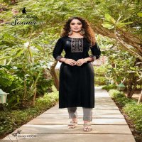 LADIES FLAVOUR SAANVI VOL 3 CLASSY LOOK INDIAN KURTI WITH BOTTOM PAIR