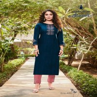 LADIES FLAVOUR SAANVI VOL 3 CLASSY LOOK INDIAN KURTI WITH BOTTOM PAIR