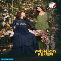 Anju Fashion Fever Vol-2 Wholesale Designer Gown With Stylish Sleeves Kurtis