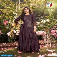 Anju Fashion Fever Vol-2 Wholesale Designer Gown With Stylish Sleeves Kurtis