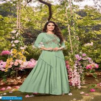 Anju Fashion Fever Vol-2 Wholesale Designer Gown With Stylish Sleeves Kurtis