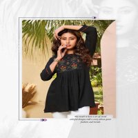 KAJREE BY HERITAGE HEAVY RAYON & RAYON SLUB DESIGNER SHORT KURTI WITH CONCEPT EMBROIDERY & DETAILING TOP CATALOG