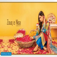 ZOUQ E NISA Embriodered  Premium Lawn Collection Vol-01 2022 By MALHAR TEXTILE