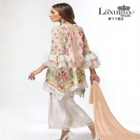 LAXURIA TRENDZ 1183 MASLIN READYMADE PAKISTANI PLAZZO STYLE SUITS