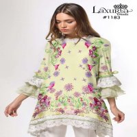 LAXURIA TRENDZ 1183 MASLIN READYMADE PAKISTANI PLAZZO STYLE SUITS