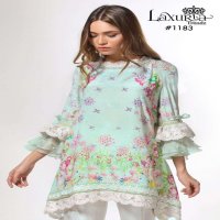 LAXURIA TRENDZ 1183 MASLIN READYMADE PAKISTANI PLAZZO STYLE SUITS