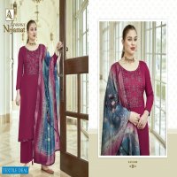 Alok Niyamat Wholesale Pure Zam Soild With Embroidery Salwar Kameez