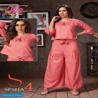 WE Sesha Vol-4 Wholesale Crop Top With Pant Catalogs