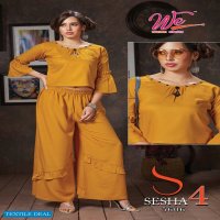 WE Sesha Vol-4 Wholesale Crop Top With Pant Catalogs