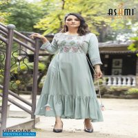 Ashmi Ghoomar Wholesale Anarkali Designer Long Kurtis