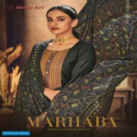 Minaz Art Marhaba Wholesale Embroidered Patch Dress Material